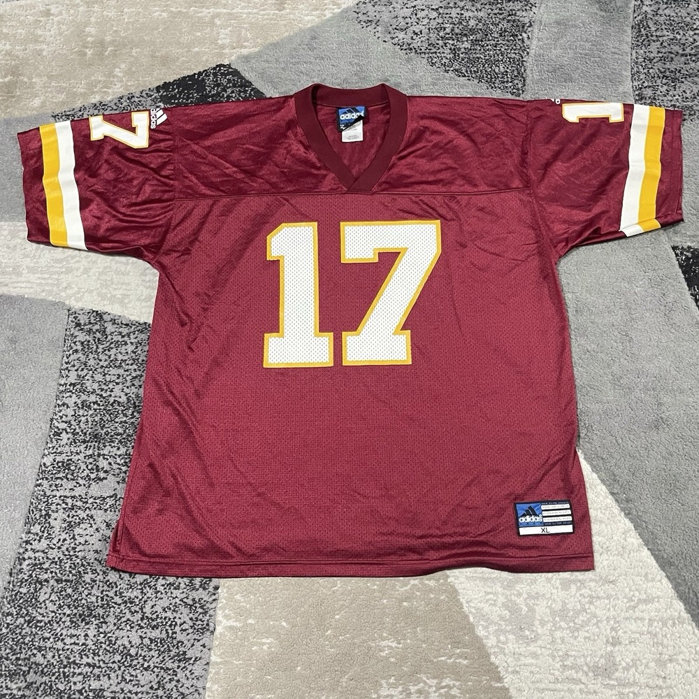 VTG Washington Redskins Adidas Jersey Men XL Red #17 Danny Wuerffel NFL Football